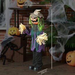 Rackhams Pumpkin Halloween Animatronic Prop for Indoor Outdoor Decoration - thumbnail 6