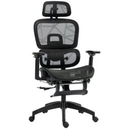 Rackhams Ergonomic Office Chair Swivel Computer Chair with 3D Armrest Grey - Grey - thumbnail 6