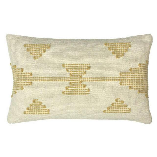 Rackhams Sonny Stitched Cushion Cover - Honey - One Size - Honey - 100% Cotton - image 1