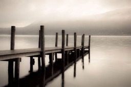 Rackhams Jetty in the Mist - Framed Print 30 x 20 inch - thumbnail 4