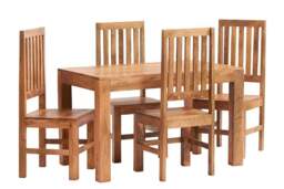 Rackhams Logan Light Mango Small Dining Table 4ft (120cm) - Wood - 120CM X 80CM X 76CM  (LXDXH) - Dining Table - thumbnail 3