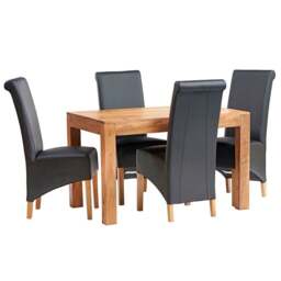 Rackhams Logan Light Mango Small Dining Table 4ft (120cm) - Wood - 120CM X 80CM X 76CM  (LXDXH) - Dining Table - thumbnail 2