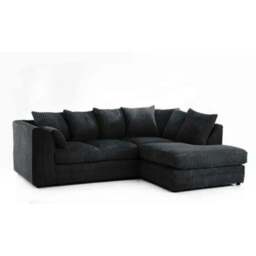 Rackhams Camden Jumbo Cord Right Hand Corner Sofa Set - Grey - thumbnail 2