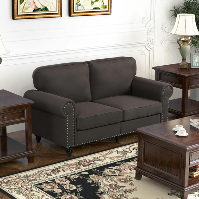 Rackhams 2 Seater Sofa for Living Room, with Nailhead Trim - image 1