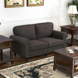 Rackhams 2 Seater Sofa for Living Room, with Nailhead Trim - thumbnail 1