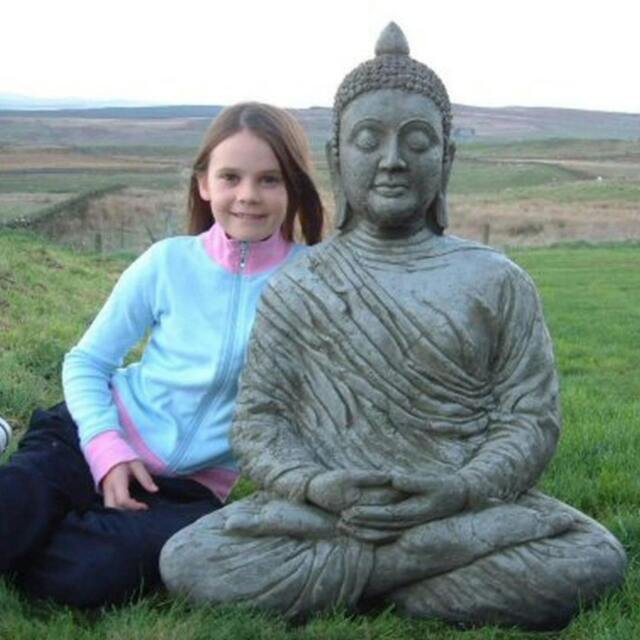 Rackhams Large Meditating Buddha Garden Ornament - image 1