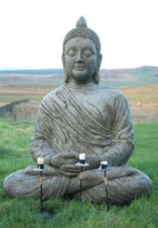 Rackhams Large Meditating Buddha Garden Ornament - thumbnail 6