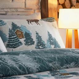 Rackhams Arcticus Arctic Animals Duvet Cover Set - Blue - King - Blue - 50% Cotton/50% Polyester - thumbnail 2
