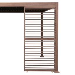 Rackhams Wood Effect Aluminium Pergola Shutter Panel – 92cm Wide