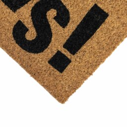 Rackhams Eco-Friendly Latex Backed Coir Entrance Doormat, 40x70cm - Wipe Your Paws - 1 - Brown - thumbnail 3