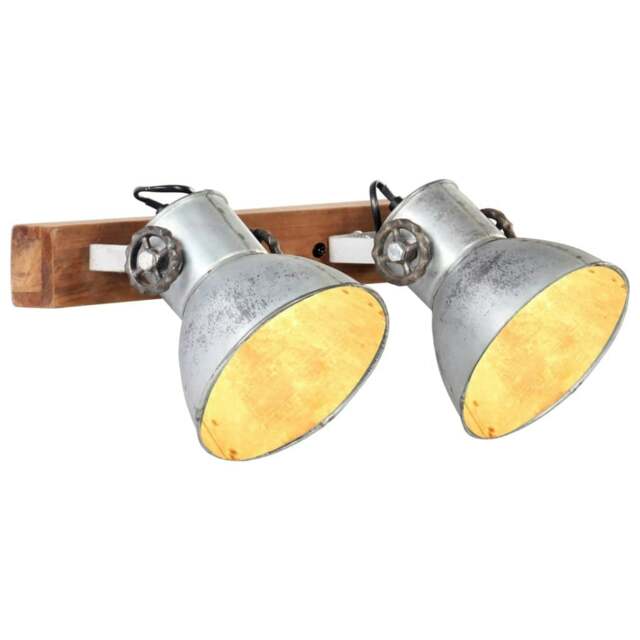 Rackhams Industrial Wall Lamp Silver 45x25 cm E27
