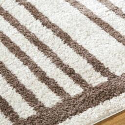 Rackhams Fossay Shag-Washable Beige Brown Modern High Pile Rug - 200 x 275 cm - thumbnail 3