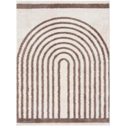 Rackhams Fossay Shag-Washable Beige Brown Modern High Pile Rug - 200 x 275 cm - thumbnail 2