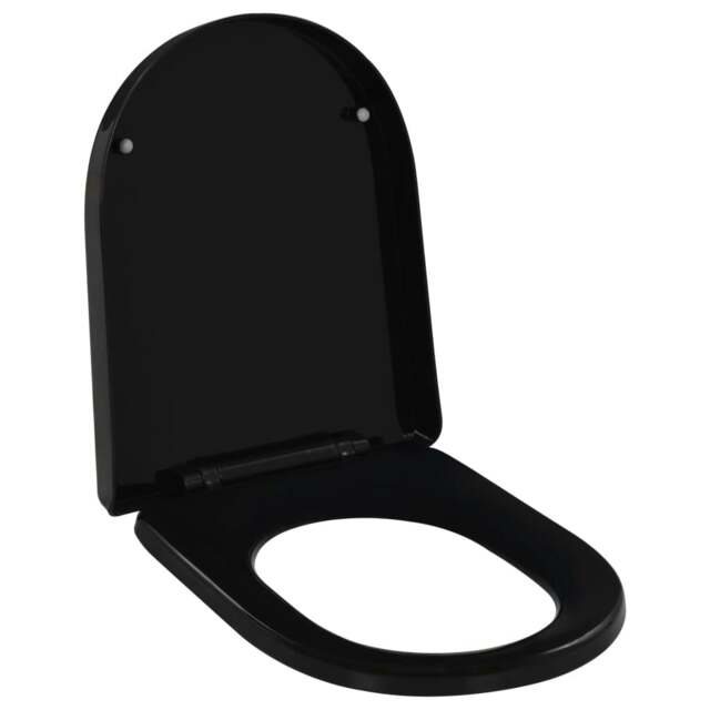 Rackhams Soft-close Toilet Seat with Quick-release Design Black