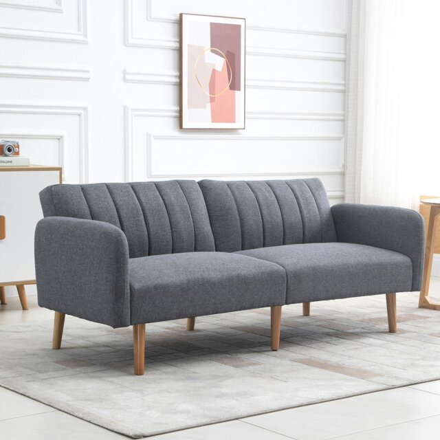 Rackhams 3 Seater Sofa Bed w/ Adjustable Backrest for Living Room - image 1