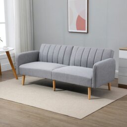 Rackhams 3 Seater Sofa Bed w/ Adjustable Backrest for Living Room - thumbnail 2