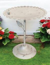 Rackhams Ornamental Free Standing, Weather Resistant, Pedestal Style, Easy Assemble Bird Bath - thumbnail 4