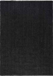 Rackhams Handwoven Jute Black Rug – Natural Colour - 60X90 cm - thumbnail 4