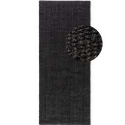 Rackhams Handwoven Jute Black Rug – Natural Colour - 60X90 cm - thumbnail 6