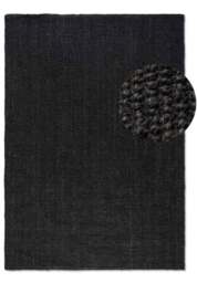 Rackhams Handwoven Jute Black Rug – Natural Colour - 60X90 cm - thumbnail 1
