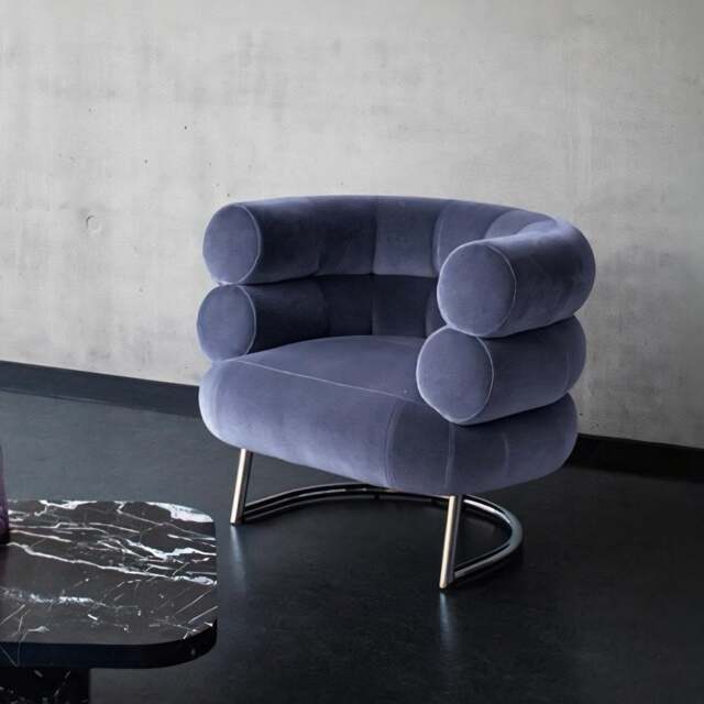 Rackhams Demure Armchair, Velvet - White - PU Leather - image 1