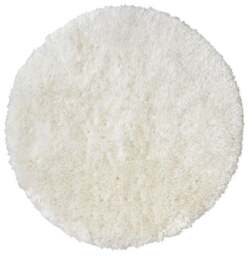 Rackhams Soft Washable Ivory Shaggy Rug - SA-01 - Ø 100 cm - thumbnail 1