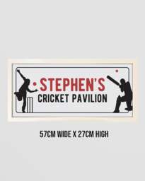 Rackhams Personalised Cricket Pavilion Wall Art - Framed Print for Sports Fans - thumbnail 6