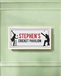 Rackhams Personalised Cricket Pavilion Wall Art - Framed Print for Sports Fans - thumbnail 5