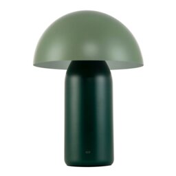 Rackhams Modern Rechargeable Mushroom Lamp in Two Tone Green with Touch Button