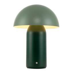 Rackhams Modern Rechargeable Mushroom Lamp in Two Tone Green with Touch Button - thumbnail 3