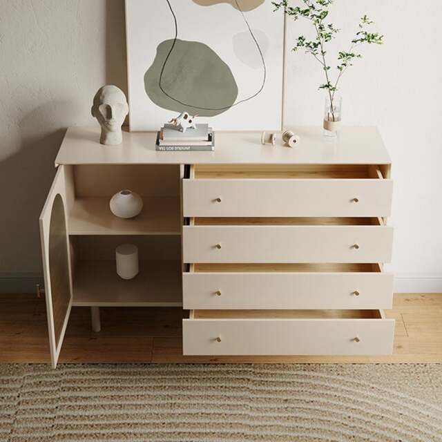 Rackhams Meerveil Sideboard, One Glass Door With Four Drawers - No - image 1