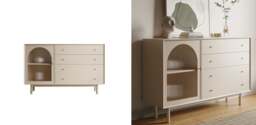 Rackhams Meerveil Sideboard, One Glass Door With Four Drawers - No - thumbnail 5