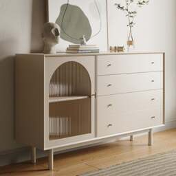 Rackhams Meerveil Sideboard, One Glass Door With Four Drawers - No - thumbnail 3