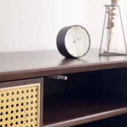 Rackhams Tawny Rattan TV Stand, Wood - thumbnail 2