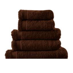 Rackhams Hotel Madison Hand Towel - Chocolate - One Size - Chocolate - 100% Ringspun Cotton - thumbnail 3