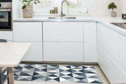 Rackhams WFM6132 - Abstract Geometric Pattern Ash Color Palette Rug Mat 120cm x 60 cm - thumbnail 3