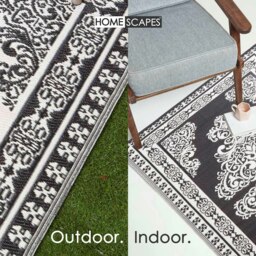 Rackhams Outdoor Rug Luxury Waterproof Reversible, For Garden, Motif - 120 x 186 cm - thumbnail 4