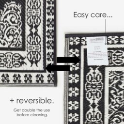 Rackhams Outdoor Rug Luxury Waterproof Reversible, For Garden, Motif - 120 x 186 cm - thumbnail 5
