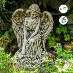 Rackhams Female Angel Memorial Stone Garden Ornament - thumbnail 2
