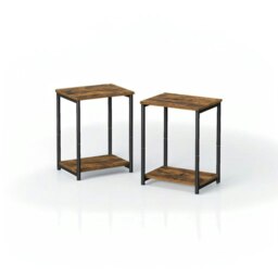 Rackhams Set of 2 Side Tables for Bedroom and Livingroom