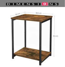 Rackhams Set of 2 Side Tables for Bedroom and Livingroom - thumbnail 5