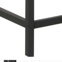 Rackhams Seaford Tall Black Metal 2 Door Display Cabinet - 1 - Full Assembly Required - Black - thumbnail 6
