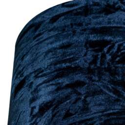 "Rackhams Modern Midnight Blue Crushed Velvet 10"" Table/Pendant Shade with Copper Inner" - thumbnail 3