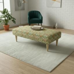 Rackhams Classic British Style Stitched Lid Ottoman – Multi-Functional Footstool & Coffee Table - 40 x 40 Inches (102 x 102cm) - thumbnail 5