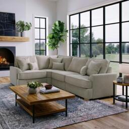 Rackhams Harrogate Left Hand Corner Sofa - Steel - thumbnail 2
