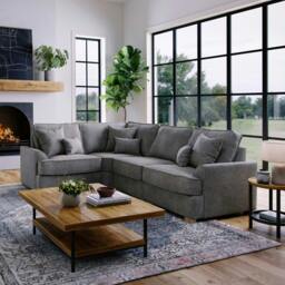 Rackhams Harrogate Left Hand Corner Sofa - Steel