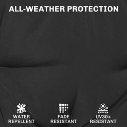 Rackhams Outdoor Chair Seat Cushions Set of 2, Garden Chair Cushions - Black - 40 x 40 x 7 cm - thumbnail 5