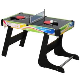 Rackhams Folding Multi Gaming Table 4 in 1 Hockey, Football Table, Table Tennis, Billiards For Play Fun - thumbnail 1
