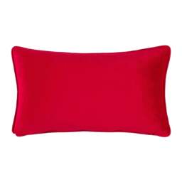 Rackhams Christmas Spirit Piped Velvet Cushion Cover - Multicoloured - 50cm x 30cm - Multicoloured - 100% Polyester - thumbnail 2