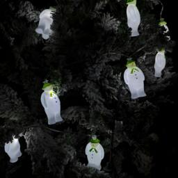 Rackhams The Snowman And The Snowdog Battery Operated 10 Snowmen LED Indoor String Light Ice White LEDs - thumbnail 1
